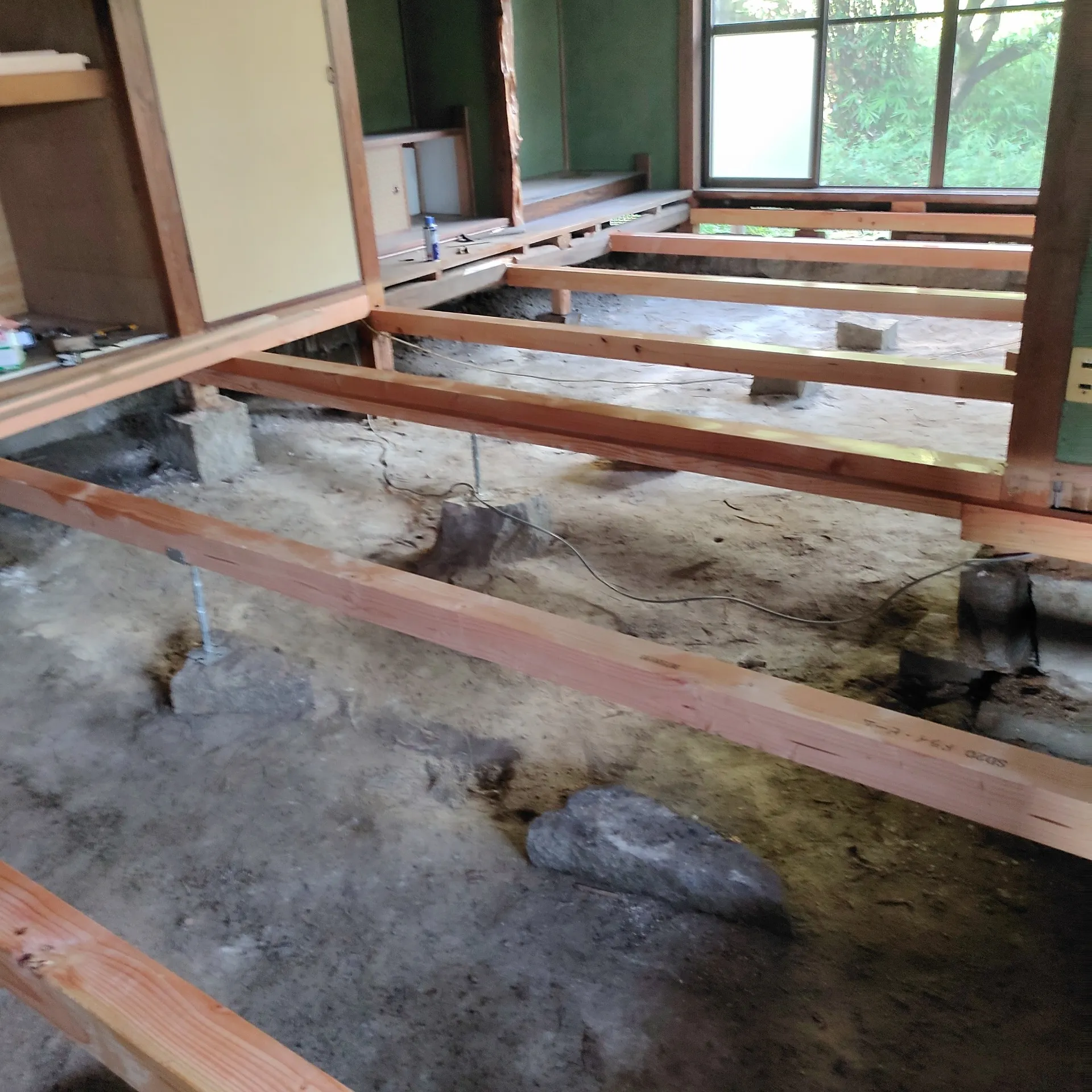 根太、大引きのやり替え